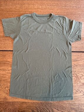 Jensen Vintage Olive Green Short Sleeve Crew Tee- Size M